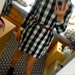 Plaid Shirt Dress